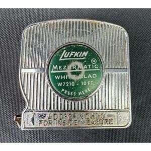 Vintage Lufkin Mezurmatic W7210 Tape Measure 10 Feet  Long